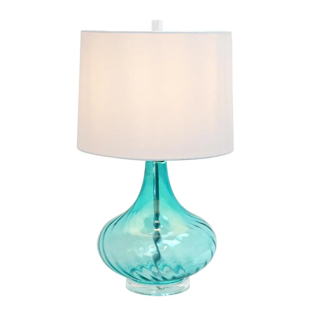 table lamp with glass base