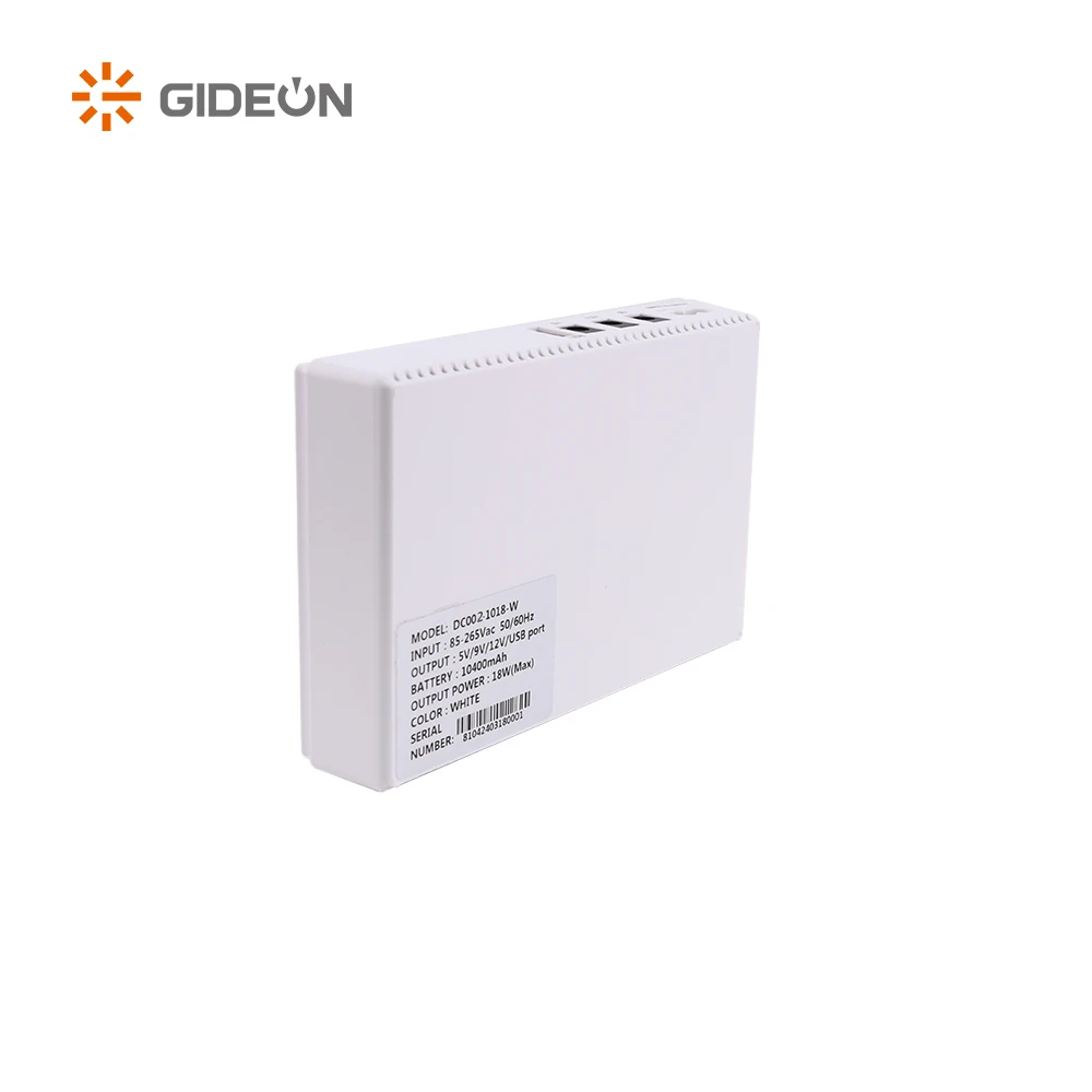 GIDEON оптовая продажа DC 5 В 9 12 мини POE UPS резервное питание литиевая батарея для Wi-Fi маршрутизатора система безопасности камеры видеонаблюдения