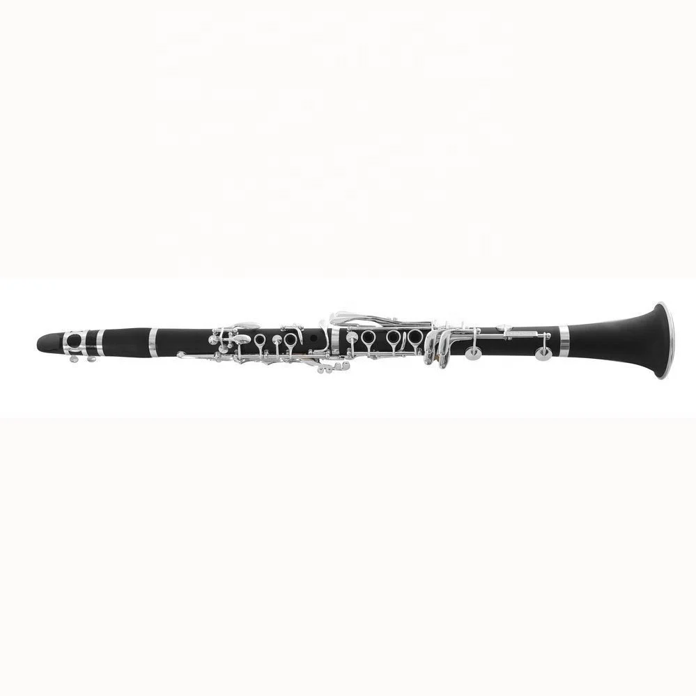 
Good quality Bb 17-key silver clarinet, ABS body, buffet model 
