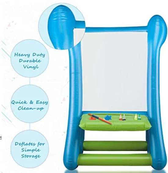 Inflatable  Easel with Paints Indoor Outdoor Arts and Crafts Station for Birthday Party  for Kids
