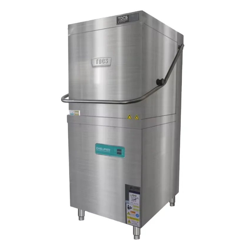 SW60C IOT & Wi-Fi Enabled Electric Freestanding Dishwashing Machine Hood Type Stainless Steel for Hotel Use