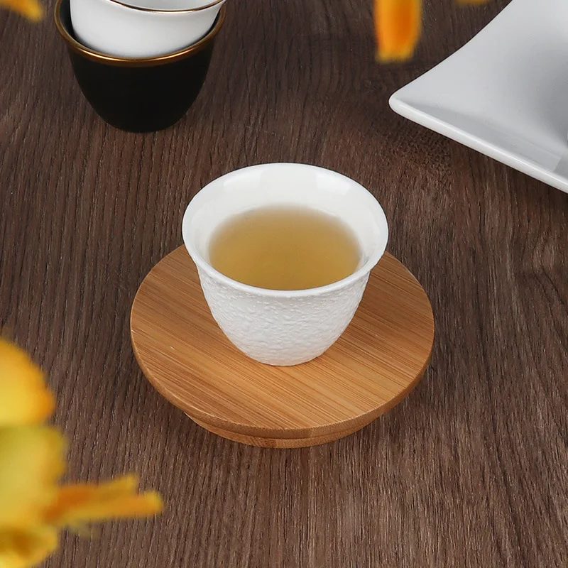 Wholesale cheap Arabic ceramic tea cups set for business gifts custom printed modern porcelain tea cups arabic style 70ml