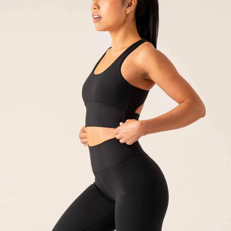 Wholesales OEM Service Custom Logo Printing High Impact Comfortable Good Skin Touch Women Yoga Bras Pattern Sports Bras