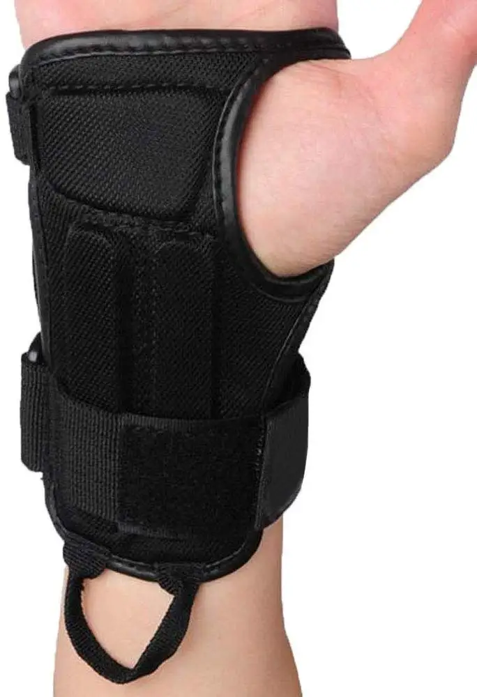 Ski Gloves Extended Wrist Palms Protection Roller Skating Hard Gauntlets Adjustable Skateboard Gauntlets Support