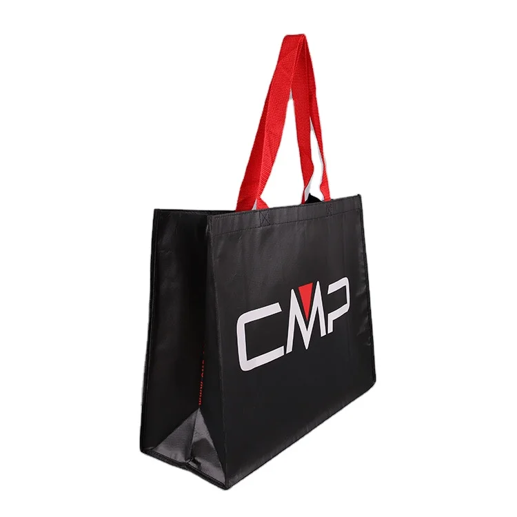 Cheap Price Black Laminated Eco Friendly Made In Longgang Reusable Clothing Shopping Tote Customized Size/Logo Non Woven Bag