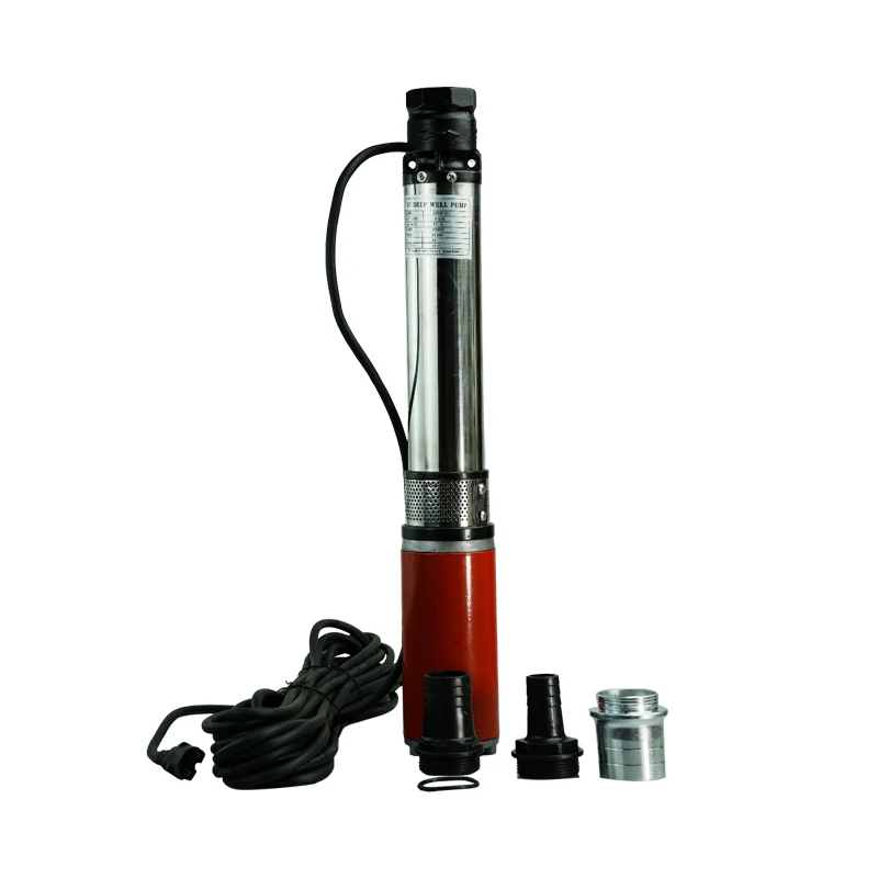 Дешевый Электрический погружной центробежный водяной насос с низким потоком и высоким подъемом постоянного тока