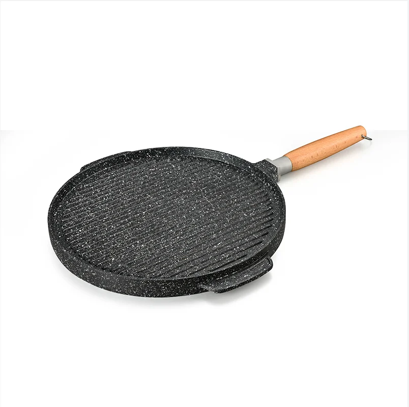 Outdoor Tawa Aluminum Die-casting Double Side Pan Lid Multi Usages  Campfire Available Factory Price