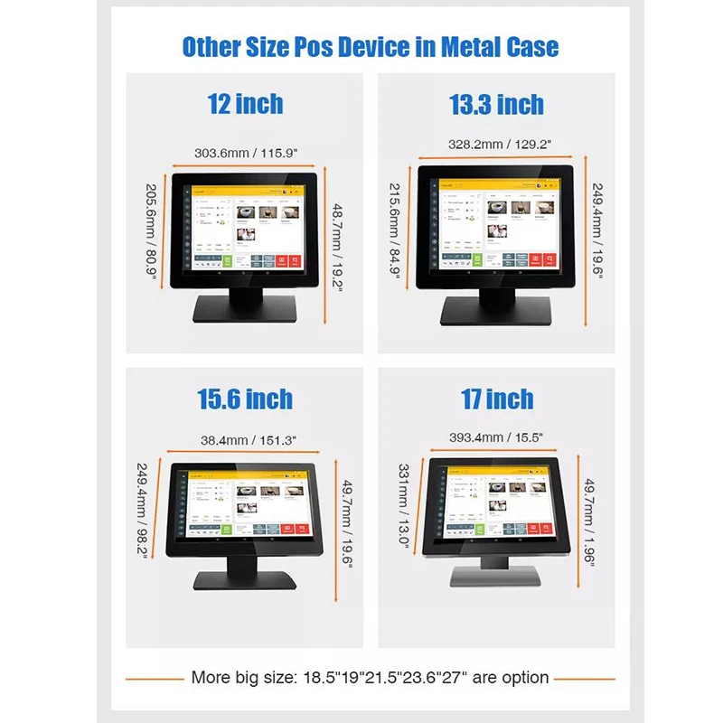 TOUSEI point of sale price checker android barcode pos pc computer payment systems all in one cash register terminal machine