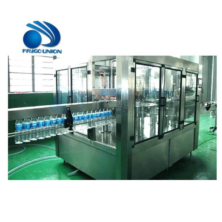 Faygo Union pure water small bottle automatic bottle filling capping and labeling machine