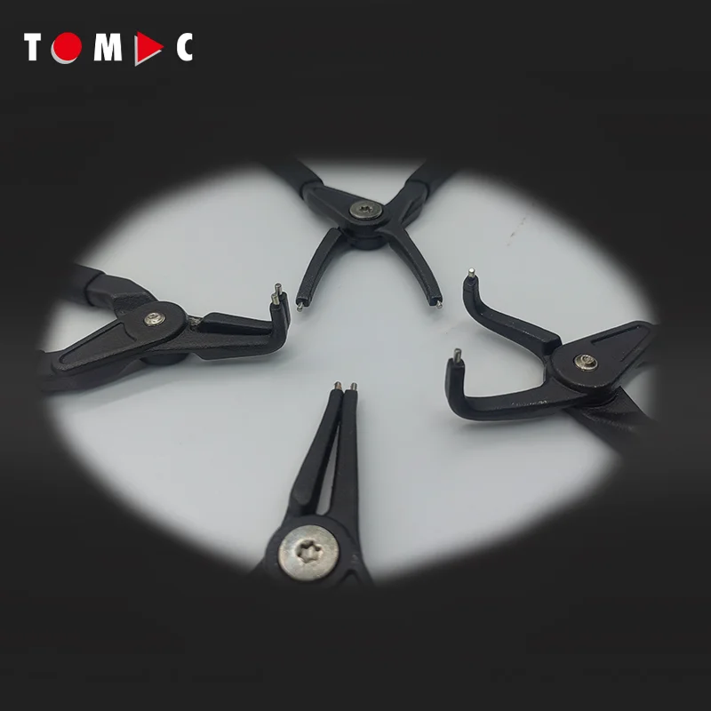 TOMAC Professional Universal Circlip Pliers Heavy Duty Seeger Ring Removal Tool for Mechanical Repair