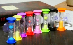 Wholesale Creative Children Gifts 1min 2min 3min 5min 10min Sand Clock Hourglass With Suction For Kids Tooth Brushing Sand Timer