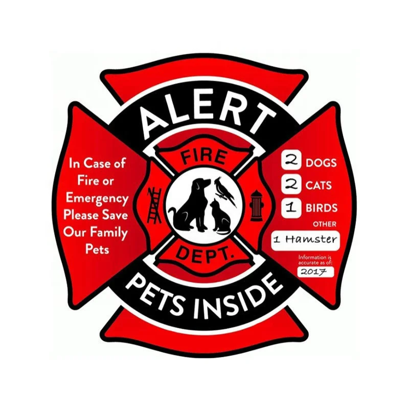 Pet Alert Stickers Pets Inside Fire Rescue Stickers Save Our Pets Finder Emergency Rescue Sign Window Stickers