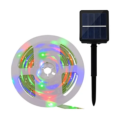 Drop Shipping outdoor waterproof solar led strip light  flexible led strips solar powered led light