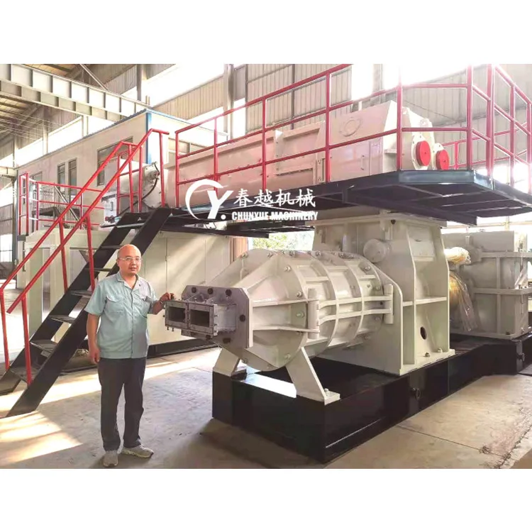 fired clay brick plant  machine with hollow brick mould