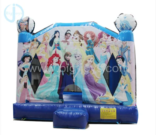 Classic Cartoon Commercial Kids Frozen Elsa Inflatables Bouncer House Combo Frozen Bouncy Castle For Kids Party