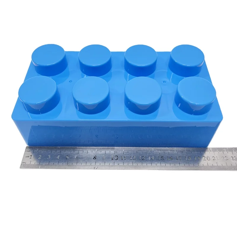 Factory supply eco-friendly plastic jumbo stacking blocks for kids large size block set 17pcs for kids indoor & outdoor playing