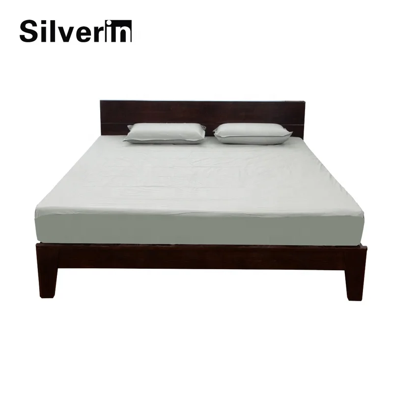 203x198x40 cm  Hot sale Silver fiber Earthing grounded fitted sleeping  bed sheet  with cord and plug