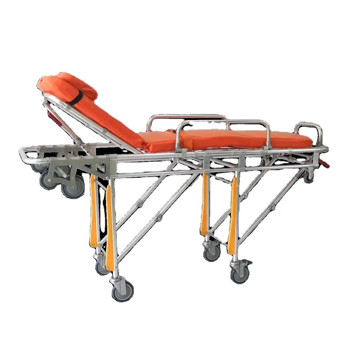 
2021 New design top quality folding ambulance trolley stretcher beds price cheap in China for sale 