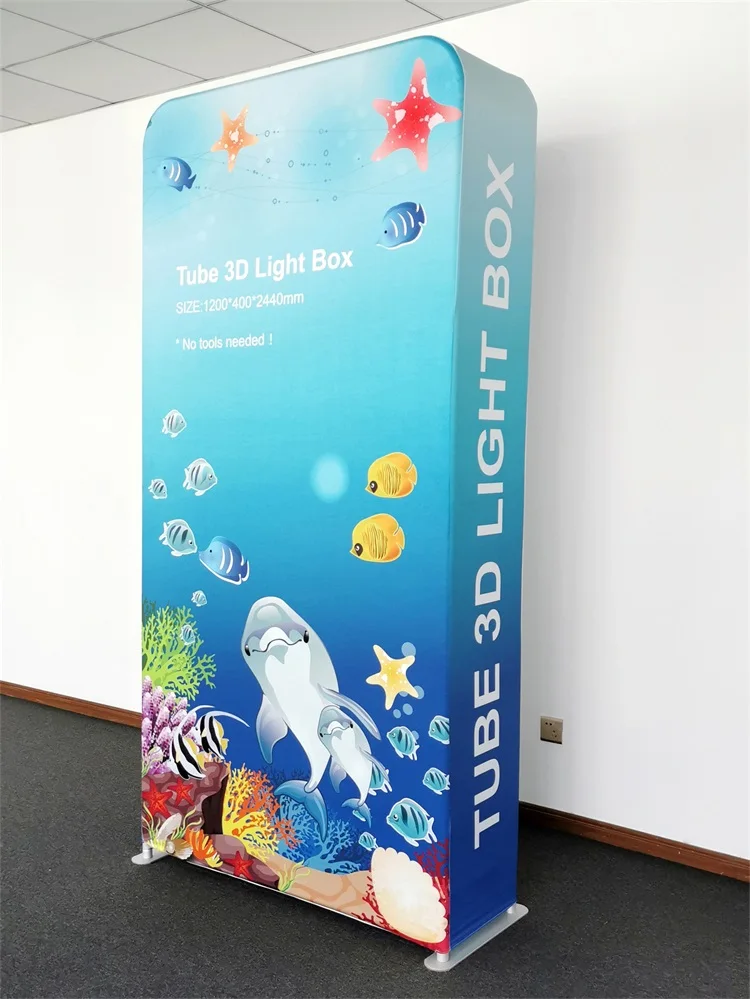 Портативный наружный рекламный односторонний алюминиевый светодиодный световой короб с подсветкой