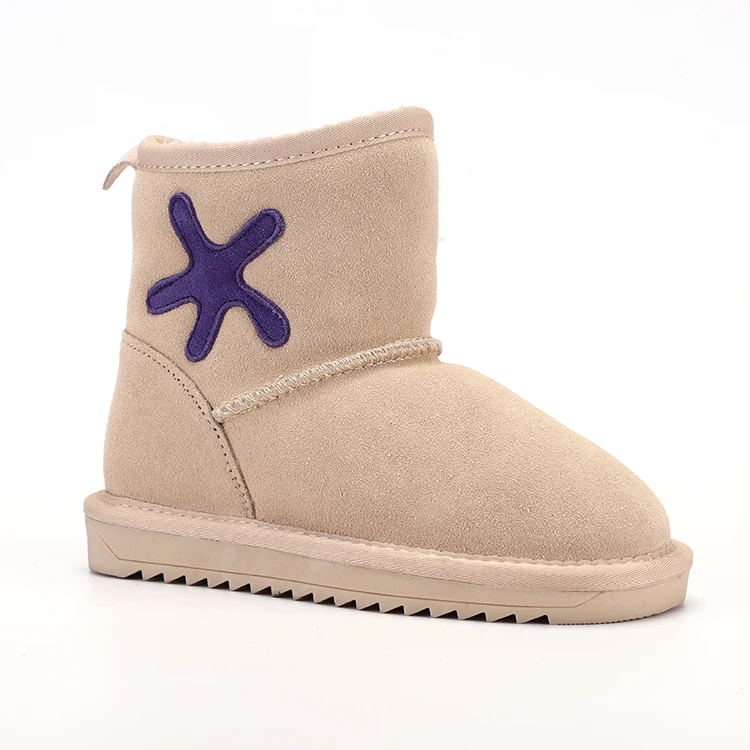 Sheepskin Wool Fur Snow Boots Kids Children Winter Boots