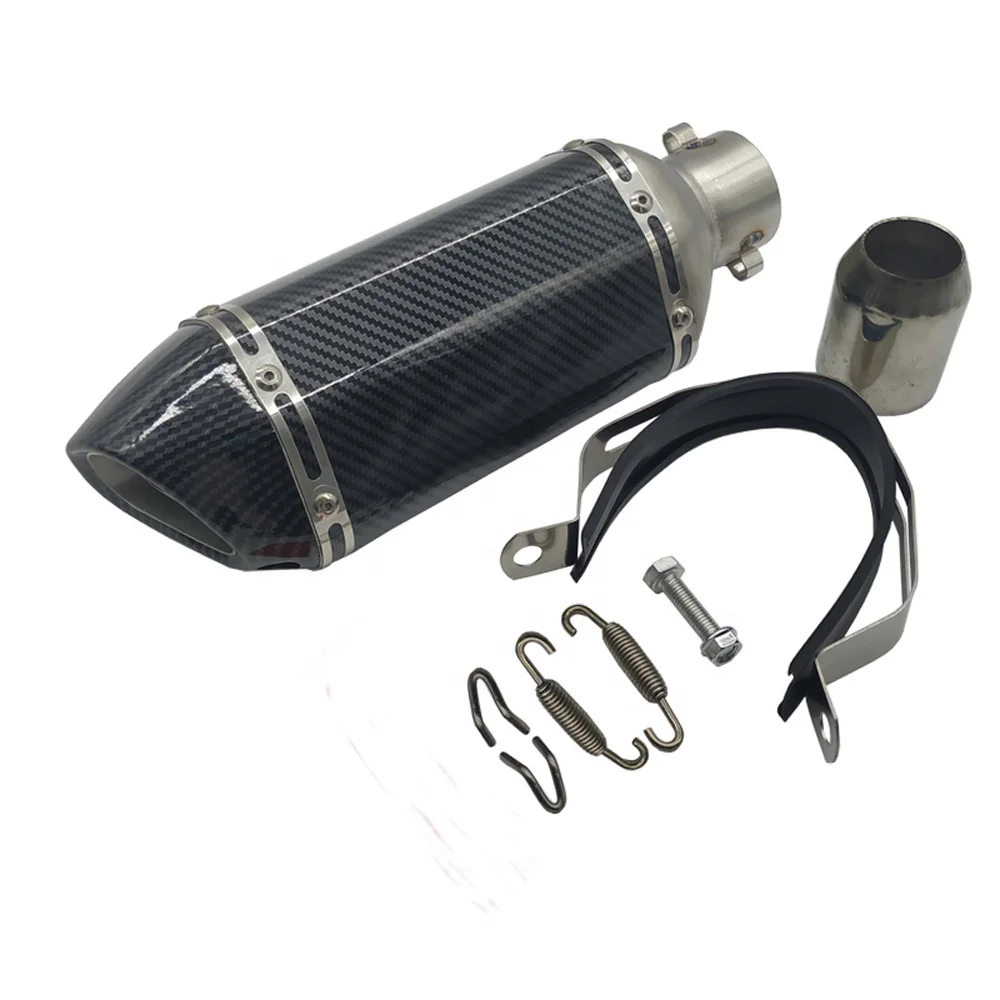  Выхлопной глушитель из углеродного волокна для Akrapovic 51 мм модификация мотокросса FZ6 CBR250 CB600 MT07 ATV внедорожника
