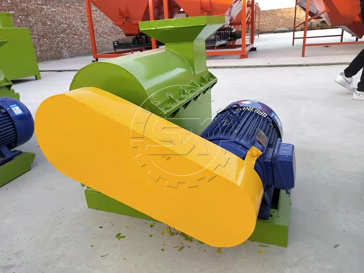 small composting machine compost crusher 1 ton