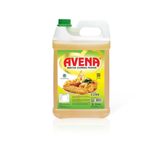 Indonesia best selling filling jerry can packaging premium quality AVENA COOKING OIL