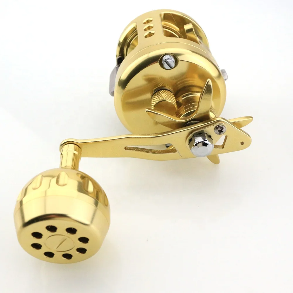 WGS Металлические легкие катушки для медленного заброса приманки 9 шарикоподшипников 5,1: 1 морские катушки для морской приманки для забрасывания морской лодки Троллинговые рыболовные катушки