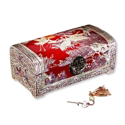 FHbiz Custom Luxury High quality Jewelry Shell Velvet Wedding wooden crafts Storage Gift Box Packaging organizer with logo