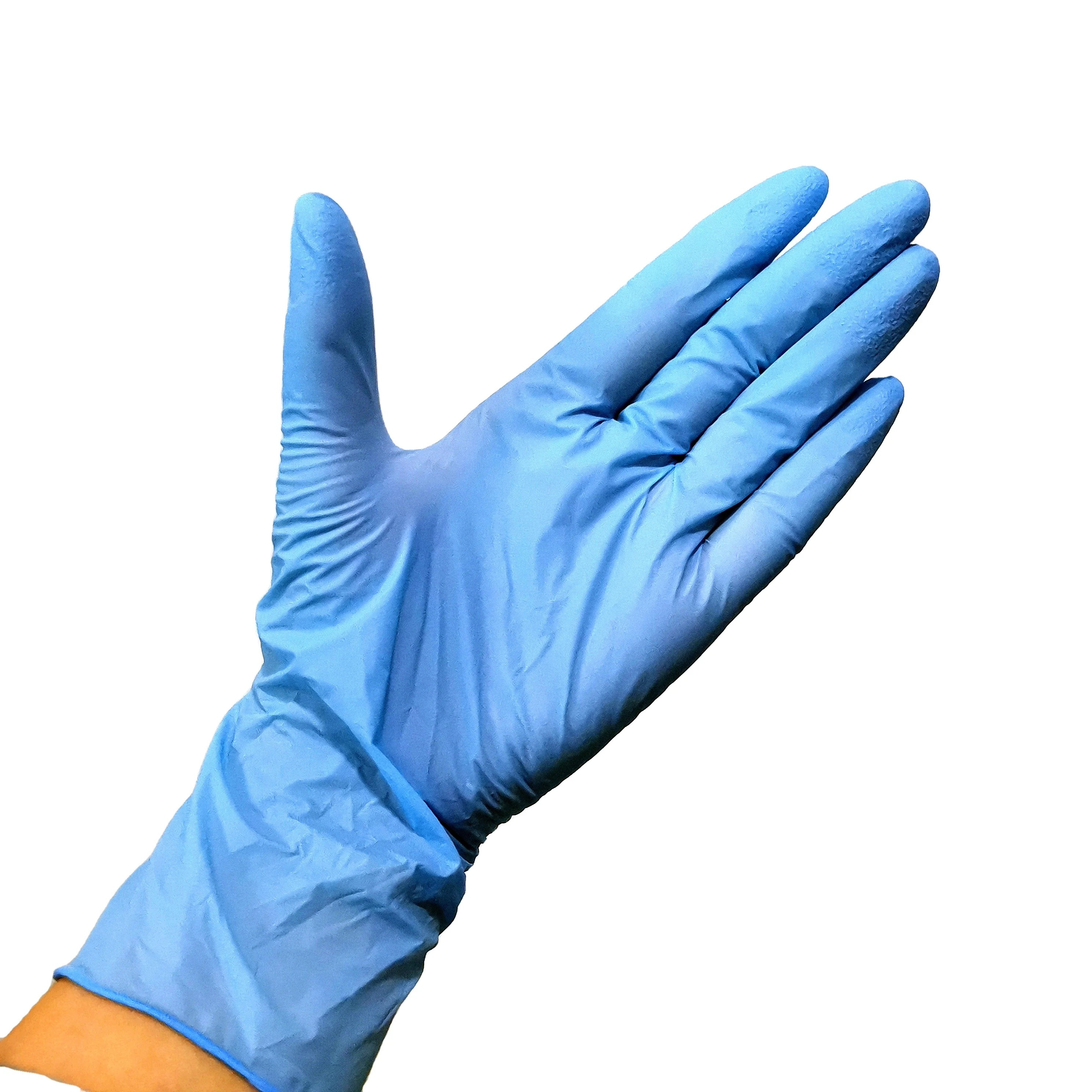 China Cheap Great  Instock Clear Transparent protective safety gloves soft Power Free Nitrile/Vinyl latex gloves