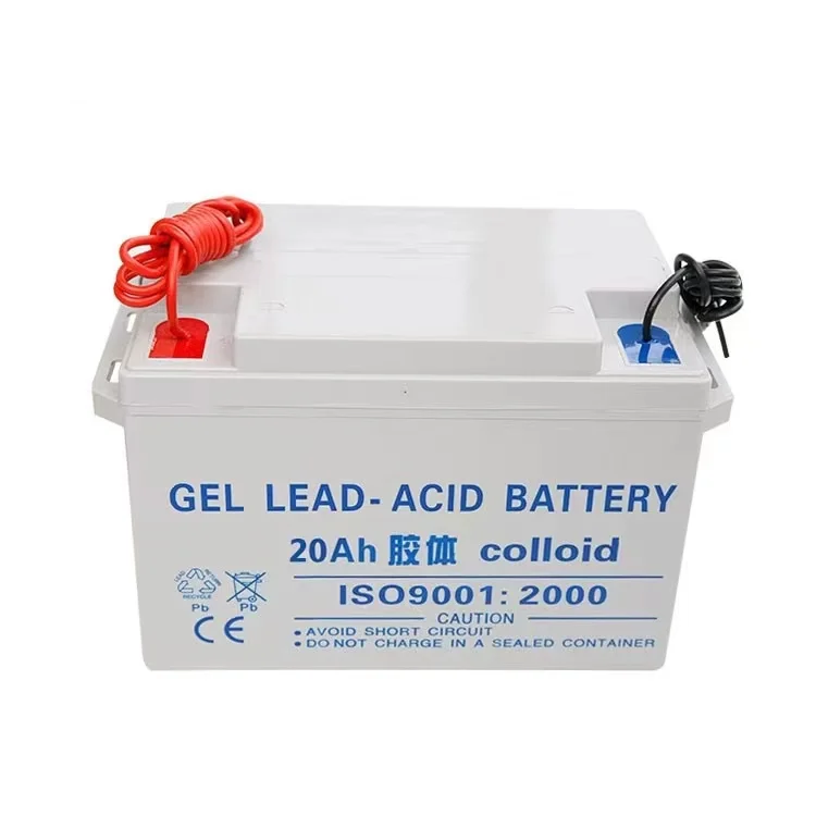 Hot sale maintenance free type 12V 20Ah gel storage rechargeable batteries for Ups solar system emergency lighting security