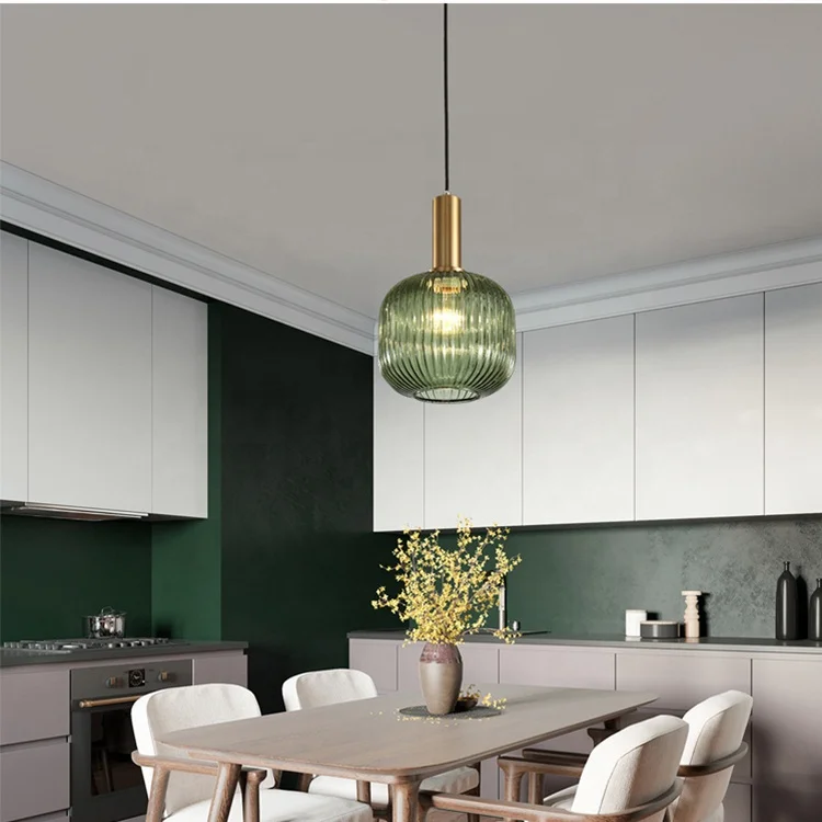 Modern Decor frosted ball Glass Amber Fitting Pendant Light glass lamp shade