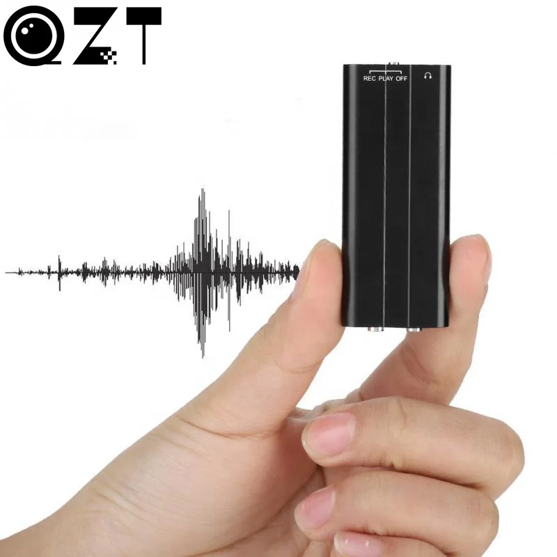 QZT Micro Voice Recorder VOR Mini Digital Voice Recorder Noise Reduction Long Lasting Recorder MP3