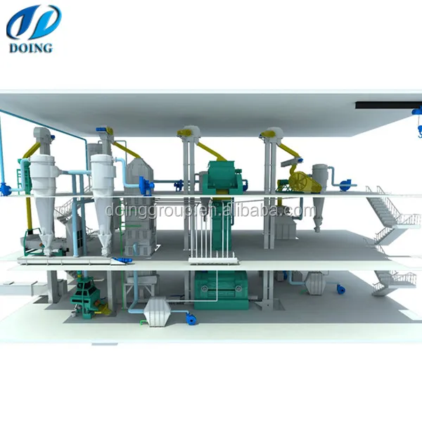200 tons per day soybean oil processing plant contains pretreatment machineries and solvent extraction equipment