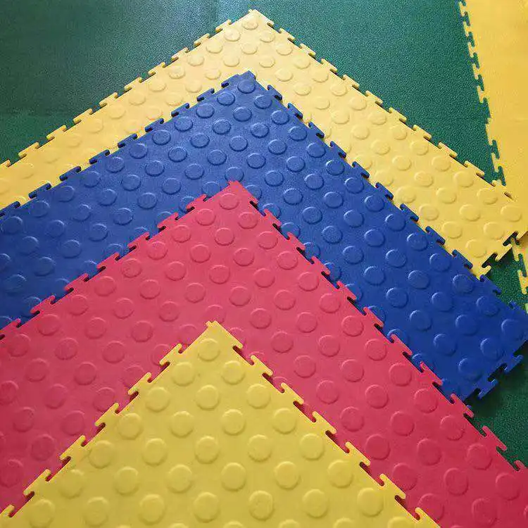 hard pvc interlock floor tiles for garage and storage