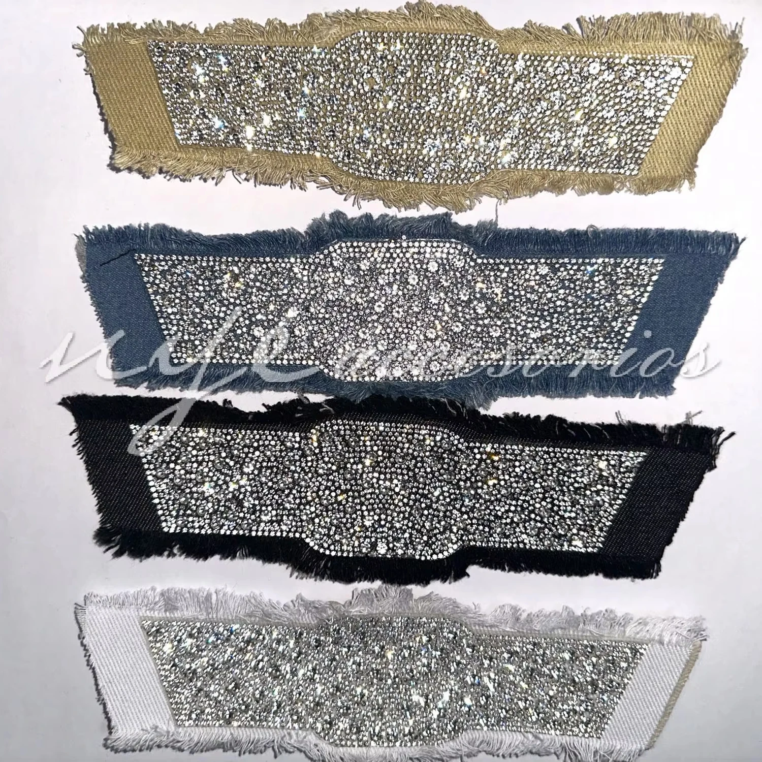 2024 Shoes Upper Accessories Rhinestone With Pearl  Processing Lady Flash Shoe Materials