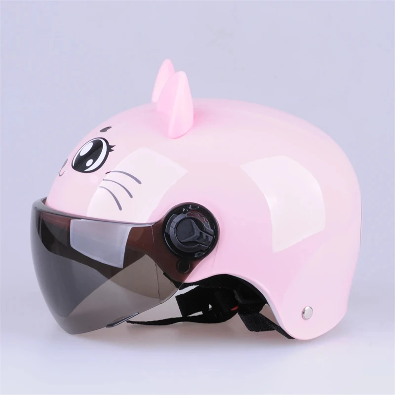 Ultralight Cycling Helmet Kids Safety Helmet For Scooter Cute Pattern Breathable Vents Shock-absorbing Bike Cycling Equipment