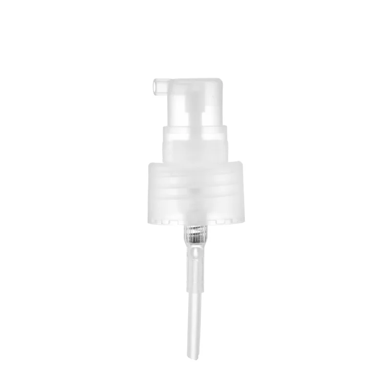 24/410 Plastic Serum Pump With Over Cap 0.4cc Output Cream Dispenser Pump For cosmetic Bottle