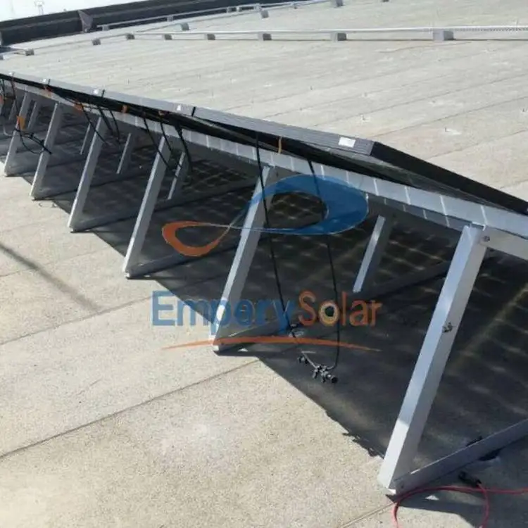 easy to install Solar Panel Triangle Brackets Flat Roof Installation for Solar Mounting System