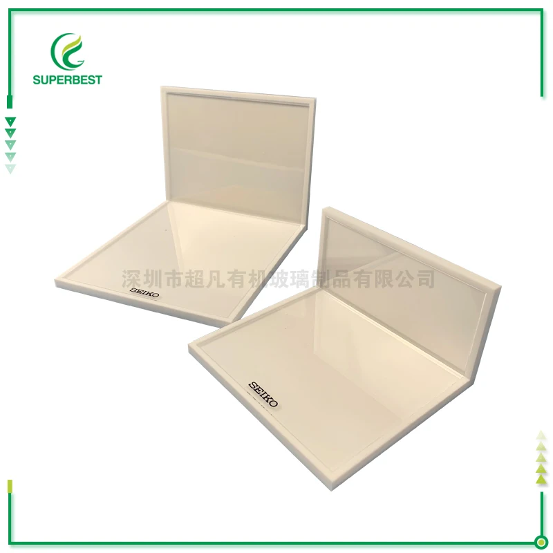 
Clear cube shaped acrylic pop photo frame with stand 