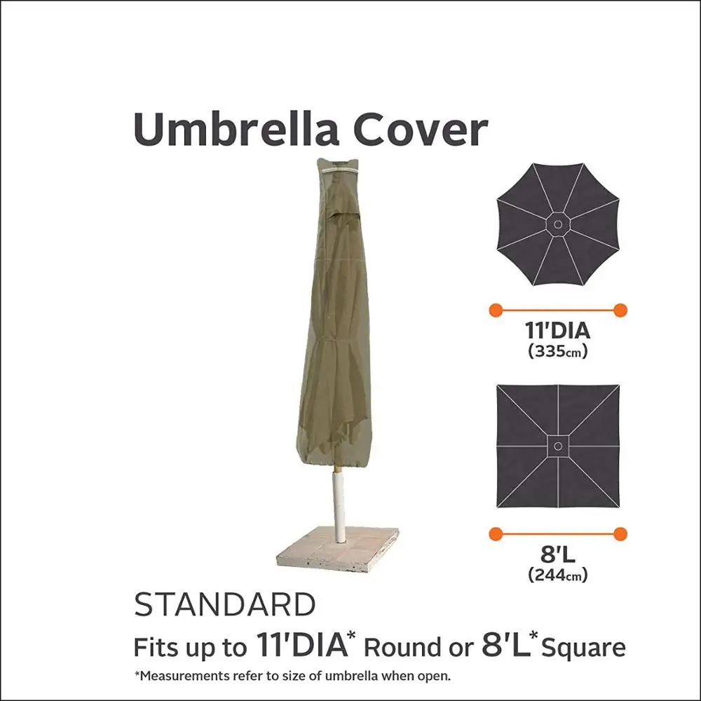 Outdoor umbrella cover waterproof 600D factory price umbrella cover