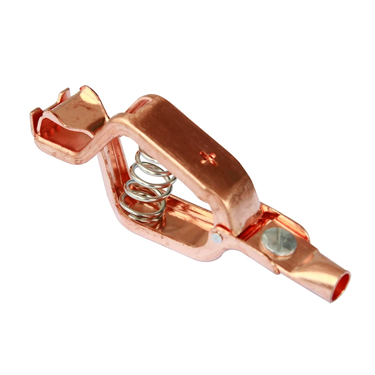 YUHUA 100Amps Metal Solid Copper Alligator Clip Battery Clip With Colorful Boots