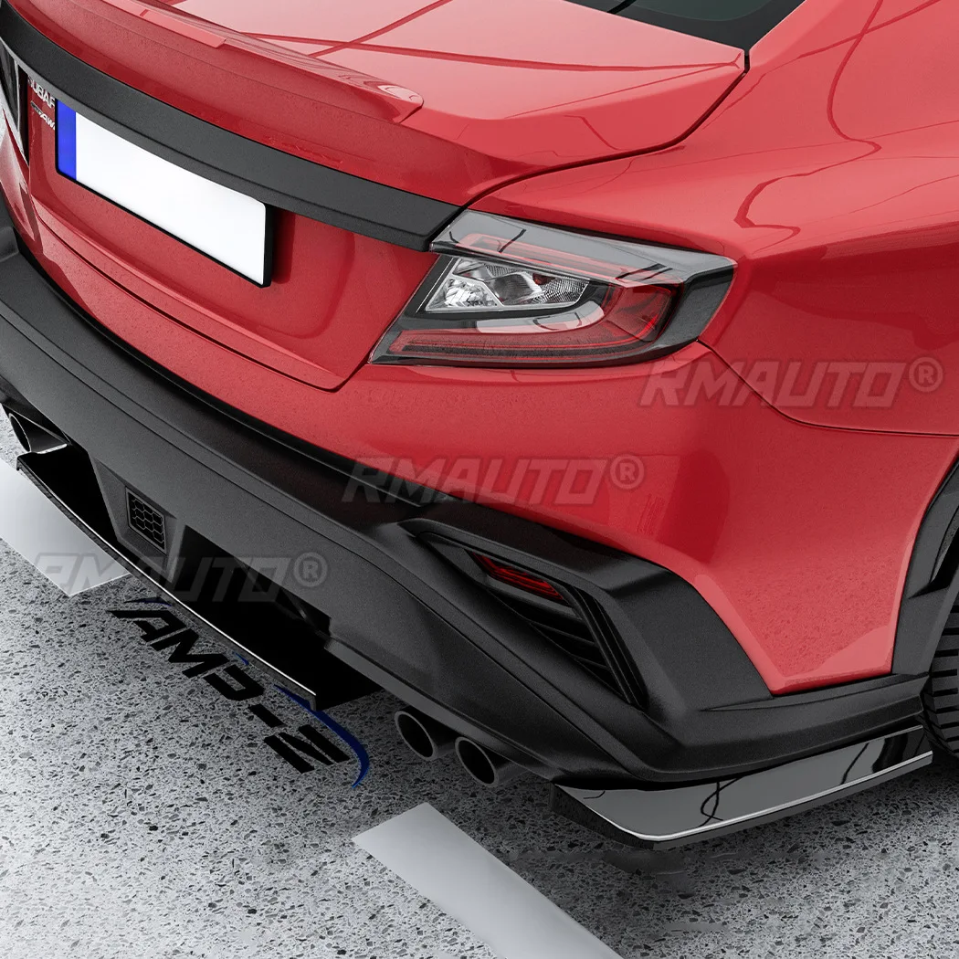 Rear Bumper Diffuser Lip Spoiler Rear Bumper Splitter For Subaru WRX STI VB 2022+ Body Kit Car Accessories
