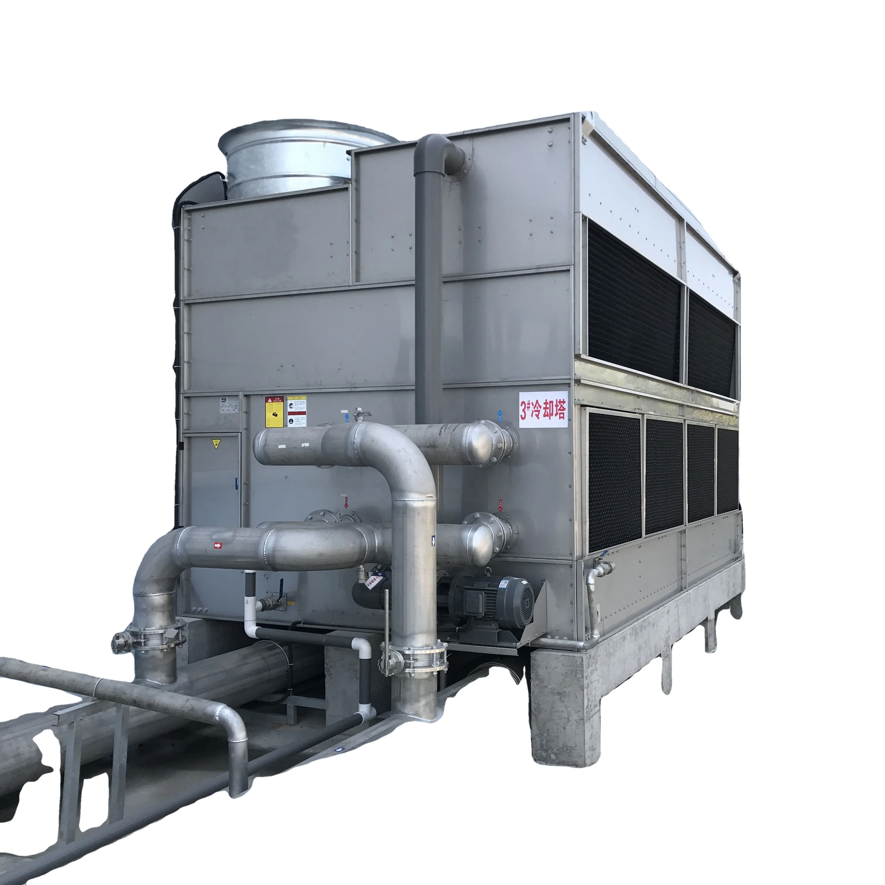 long lifetime industrial cross flow metal  water cooling tower