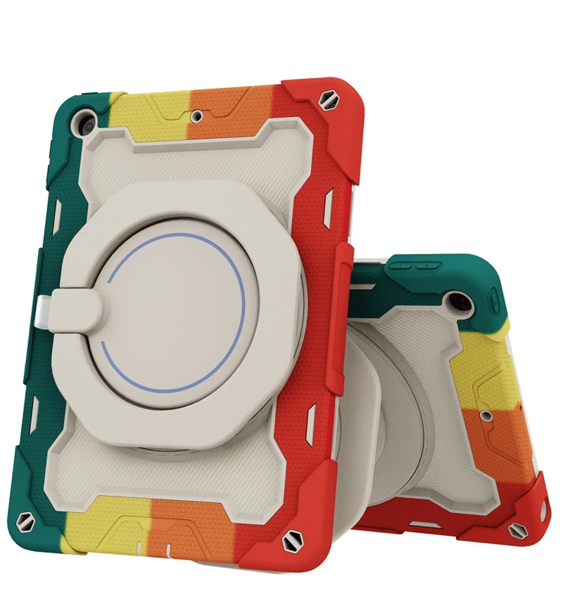 Rugged Case For iPad 10.2 inch 2019 7th gen/ 2020 8th Gen/2021 9th Silicon Tablet Armor Cover Shockproof Case