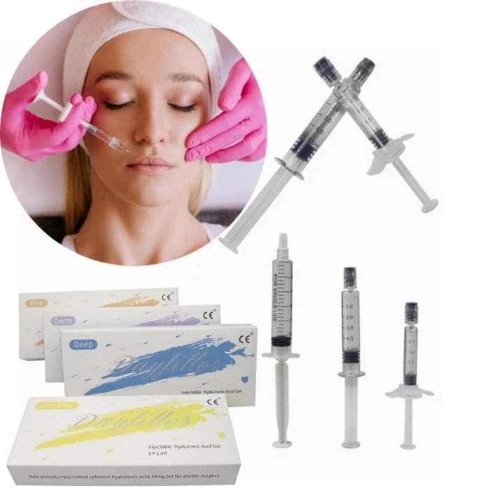 Wrinkle Removal Cosmetic Surgery Skin Inject Filler Cross Linked Hyaluronic Acid Gel 1ml For Face Nose