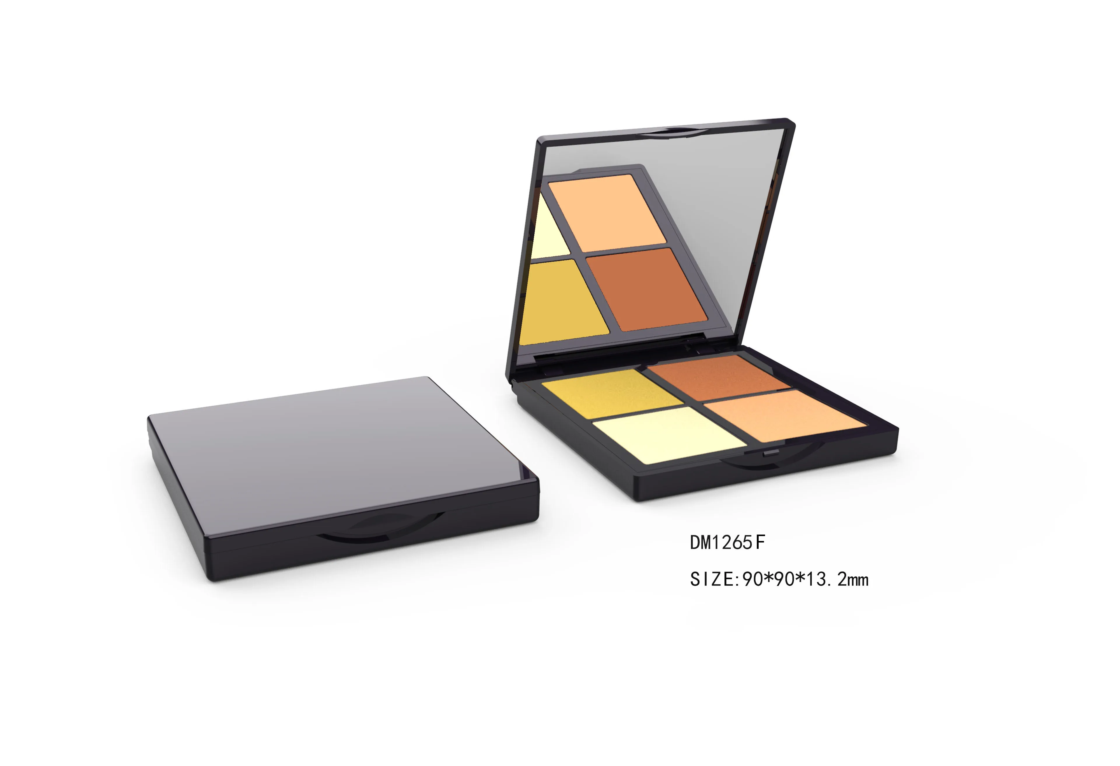 Empty Eco Friendly Empty Eyeshadow Palette 3 Eye Shadow Holder Case Box Sungpower Custom Square Luxury Cosmetic Packaging White