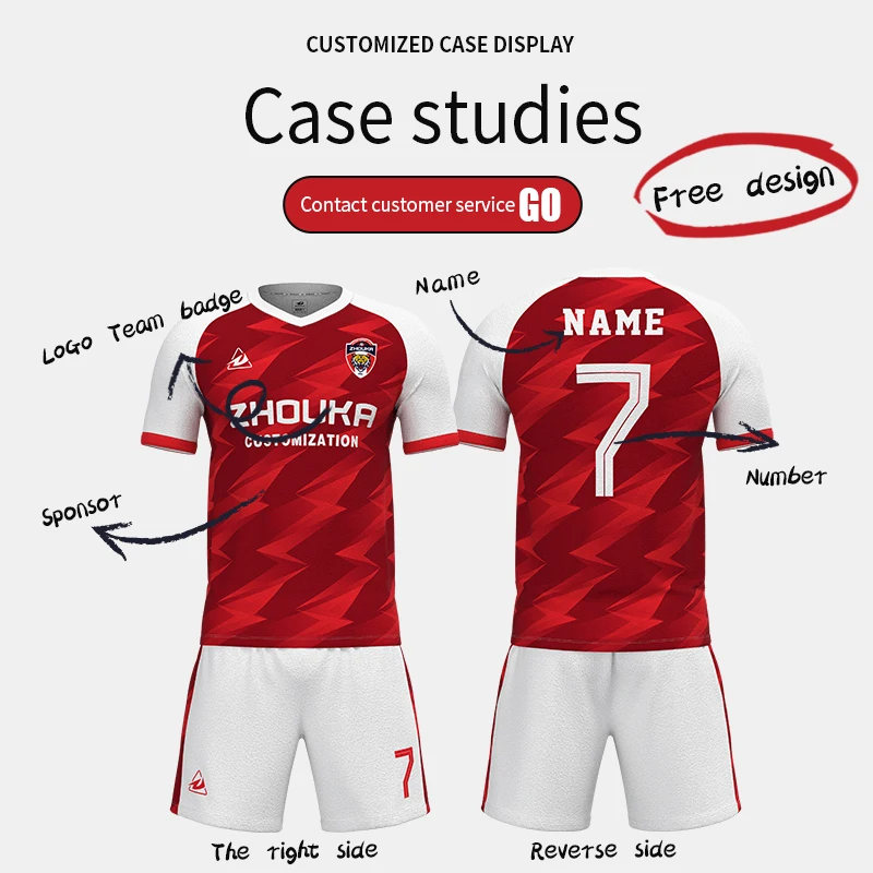 Manufacturer OEM Custom Sublimation Soccer Jerseys For Man Football Wear Customized Football Jersey Club Team Uniforms Set