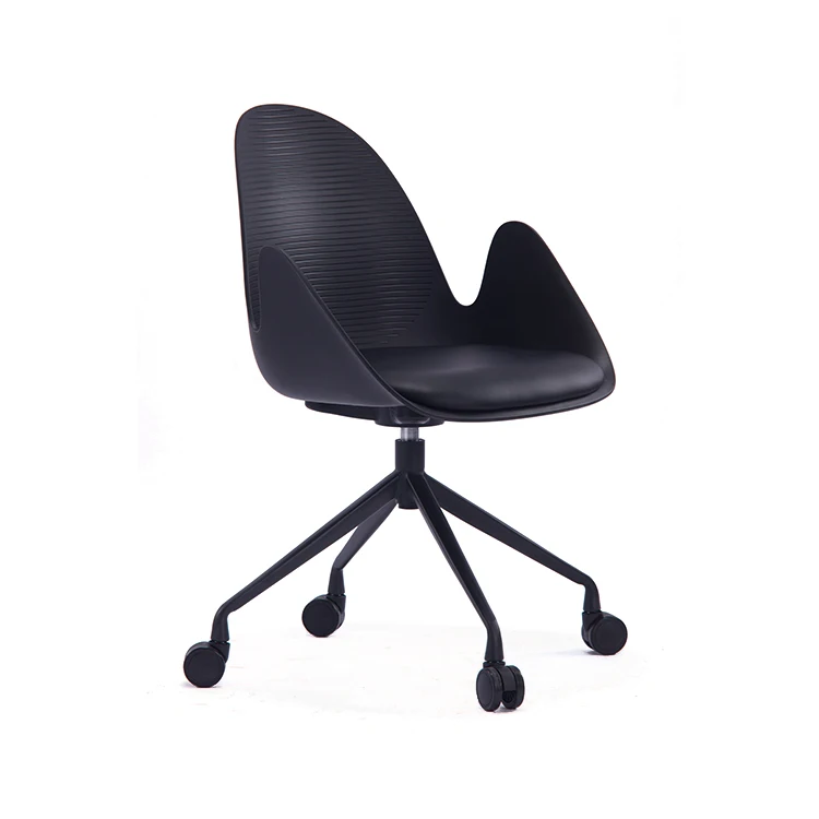 Popular Hot Sell China Plastic Retro Office Swivel Chair With Padded Seat