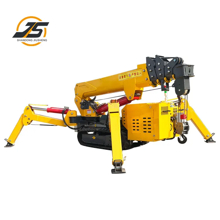 Spider Lifting 3 Tons Crawler Spider Crane Mini Crawler Crane Folding Construction Crane